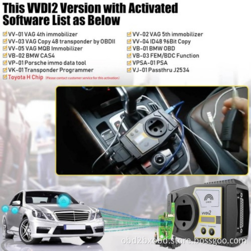 Xhorse VVDI2 Full Kit V7.0.2 with OBD48 + 96bit 48 + MQB + BMW FEM/BDC Ship from US/UK/EU/RU